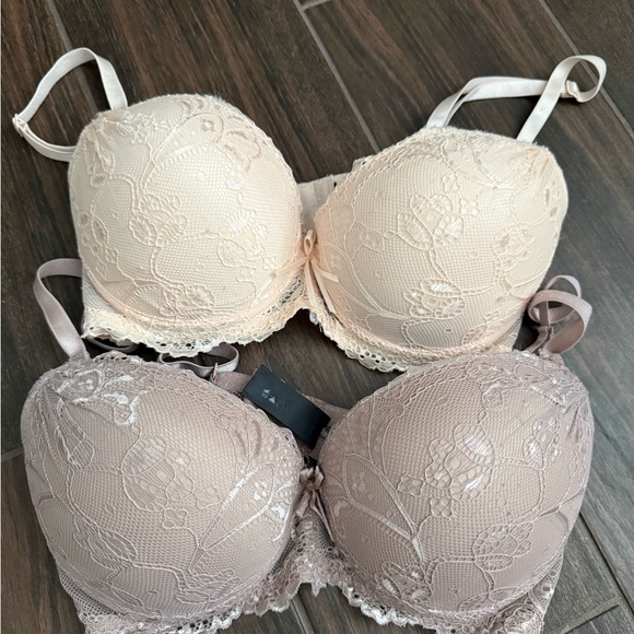 Other - 🦄Elegant Lace Bra Set - Cream and Tan